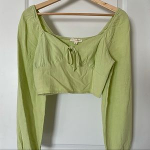 LA Hearts Crop Long Sleeve